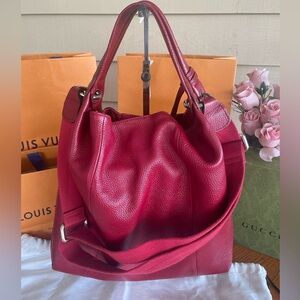 Furla  Red Leather Tote Bag